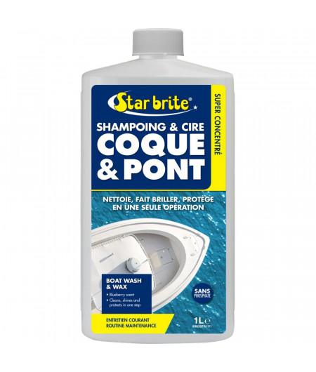 STAR BRITE Shampoing et cire coque et pont 1L