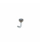 FORESTI Event flush coudé laiton chromé Ø16mm