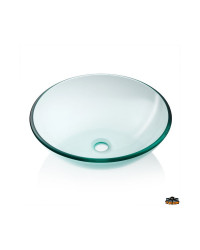 Evier sphérique transparent Ø 350mm