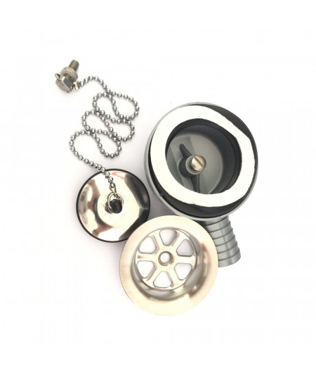 BARKA Bonde d'évier en plastique raccordement Ø25 mm