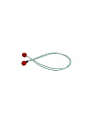 Ferlette élastique 60cm Ø4mm à boule plastique rouge l'unité