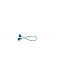 Ferlette élastique 40cm Ø4mm à boule plastique bleue l'unité