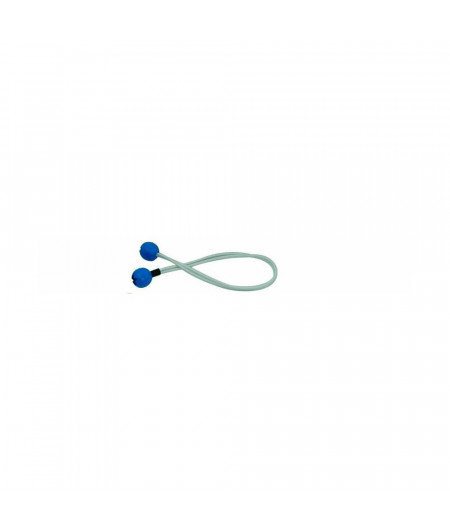 Ferlette élastique 40cm Ø4mm à boule plastique bleue l'unité