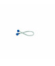 Ferlette élastique 40cm Ø4mm à boule plastique bleue l'unité