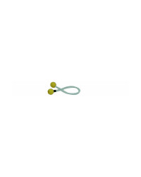Ferlette élastique 30cm Ø4mm à boule plastique jaune l'unité