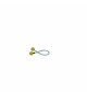 Ferlette élastique 30cm Ø4mm à boule plastique jaune l'unité