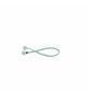 Ferlette élastique 50cm Ø4mm à boule plastique blanche l'uni
