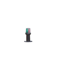 LALIZAS Feu 360° tricolore sur hampe, support noir