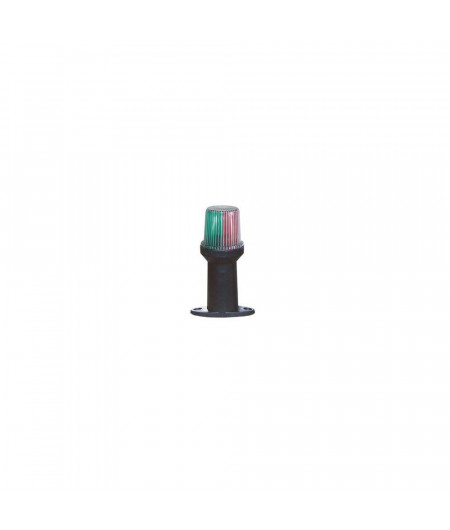 LALIZAS Feu 360° tricolore sur hampe, support noir