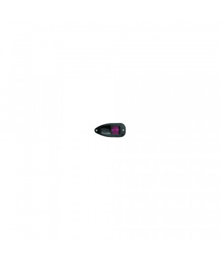 Feu babord rouge 112.5° à encastrer boitier noir 12m