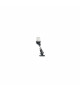 LALIZAS Feu tout horizon noir sur hampe rabattable 64cm