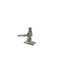 GLOMEX RA116SS Embase plat pont chrome 2 axes