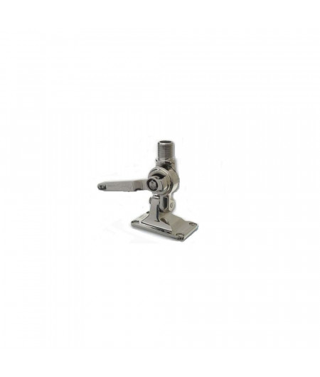 GLOMEX RA116SS Embase plat pont chrome 2 axes