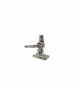GLOMEX RA116SS Embase plat pont chrome 2 axes