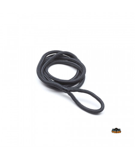 Tresse polyester noire pour pare-battage Ø6mm - 1,5m