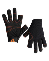 TYPHOON Gants Essentiel Doigts Longs Adultes- Noir/Solar XL