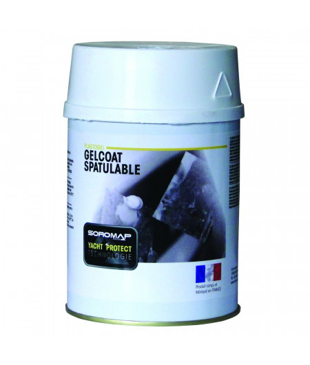 SOROMAP Gelcoat Plastogel spatulable blanc 0,75L + catalyseu