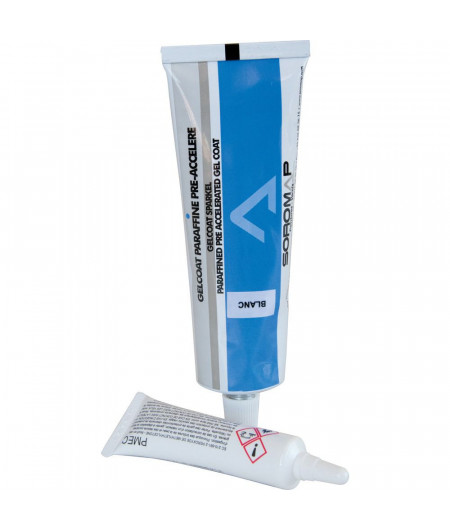 SOROMAP Gelcoat tube 75mL blanc + catalyseur