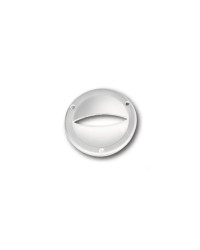 NUOVA RADE Bouche aération plastique ronde fendue blanche Ø8