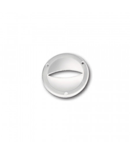 NUOVA RADE Bouche aération plastique ronde fendue blanche Ø8