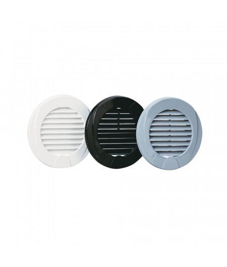 NUOVA RADE Grille aeration plastique ronde grise Ø76 mm
