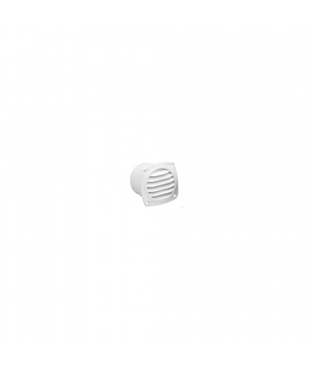 NUOVA RADE Grille aeration plastique blanche avec manchon Ø7