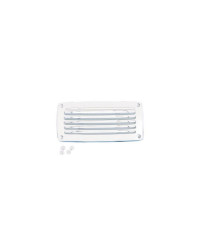 NUOVA RADE Grille aeration plastique rectangulaire blanche 2