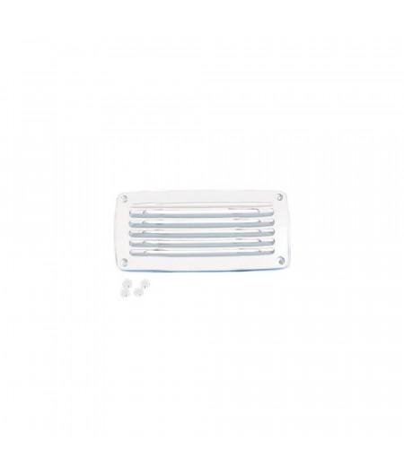 NUOVA RADE Grille aeration plastique rectangulaire blanche 2