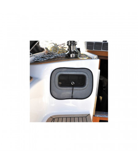 PLASTIMO Moustiquaire 490x230 mm pour hublot, les 2