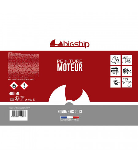 Bombe de peinture Honda gris 2013 400 ml