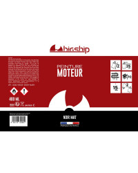 Bombe de peinture noir mat 400 ml