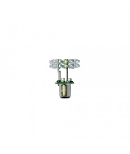 MANTAGUA Ampoule LED BAY15D double blanc neutre dif. 360°