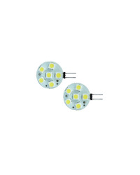 MANTAGUA Ampoule LED G4 horiz. 10W blanc chaud dif. 120° x2
