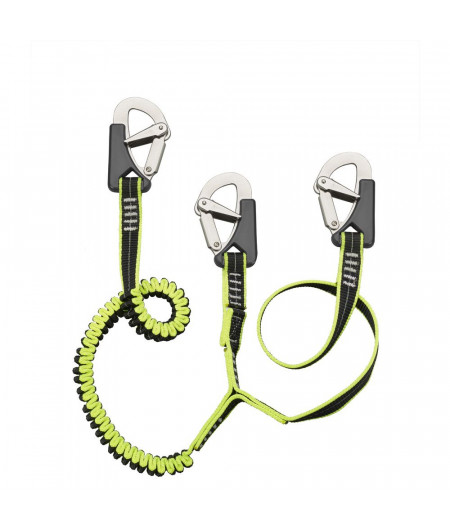 PLASTIMO Longe double safe 3 mousquetons double sécu