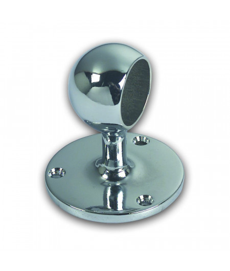 FORESTI Embout terminaison rampe laiton chromé pour tube Ø30