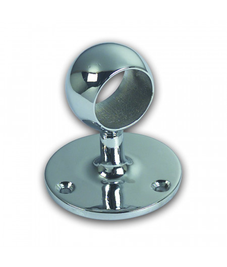 FORESTI Embout intermédiaire rampe laiton chromé pour tube Ø