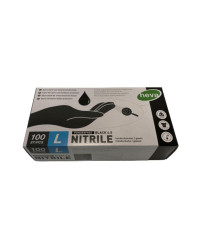 HEVA Gants nitrile taille L les 100