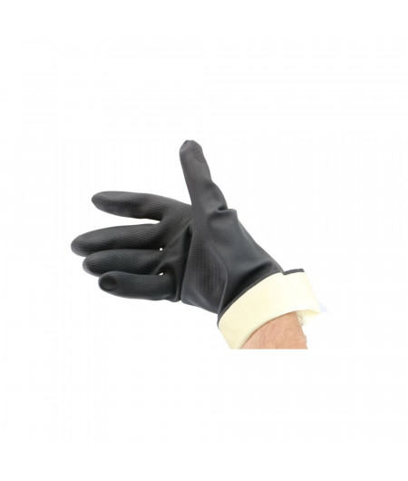 HEVA GANTS DE TRAVAIL CAOUTCHOUC - noir taille L