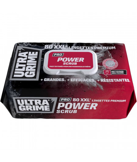 ULTRA GRIME Lingettes multiusages POWER SCRUB les 80