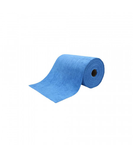 Bobine de 75 microfibres pré-découpées 30 x 30 bleues