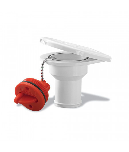 NUOVA RADE Nâble essence Ø38mm plastique blanc avec cache