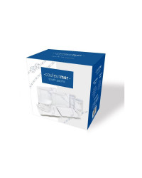 COULEUR MER Boîte 16 pièces Carrée South Pacific