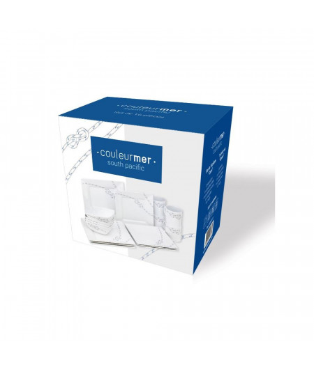 COULEUR MER Boîte 16 pièces Carrée South Pacific