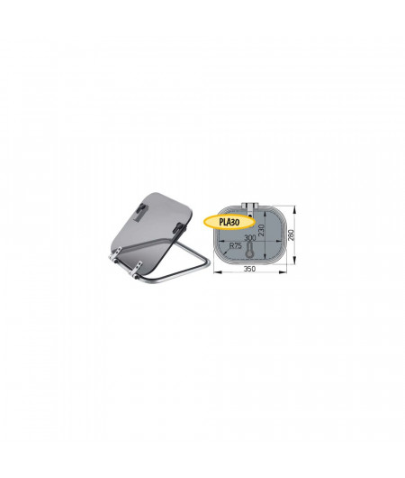 VETUS Panneau de pont planus 300 x 230mm