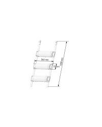 PLASTIMO Pare-battage demi-lune blanc