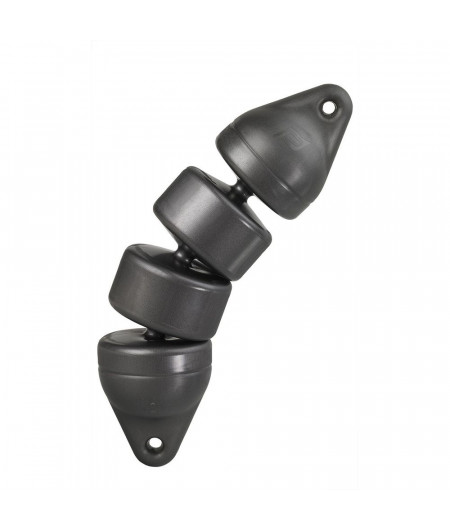 PLASTIMO Pare-battage articulé noir 12 x48cm