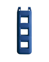 MAJONI Pare-battage échelle 3 marches bleu