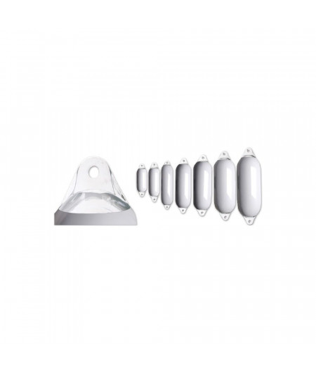 MAJONI Pare battage 2 anneaux blanc 9x30cm