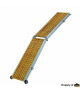 TREM Passerelle pliable en caillebotis + alu 2m