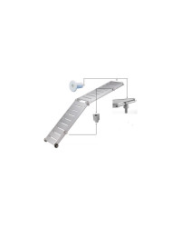 TREM Passerelle pliable aluminium 2 m
